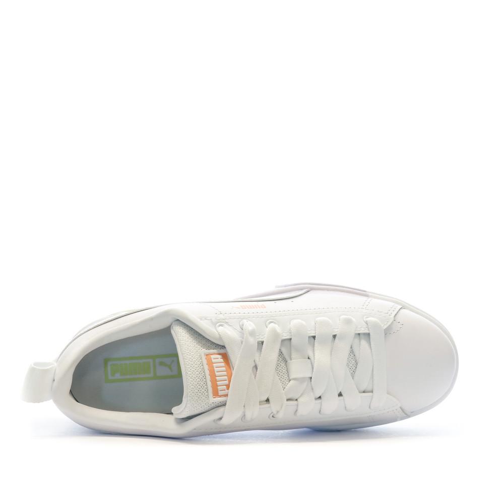 Baskets Blanches Femme Puma Mayze vue 4