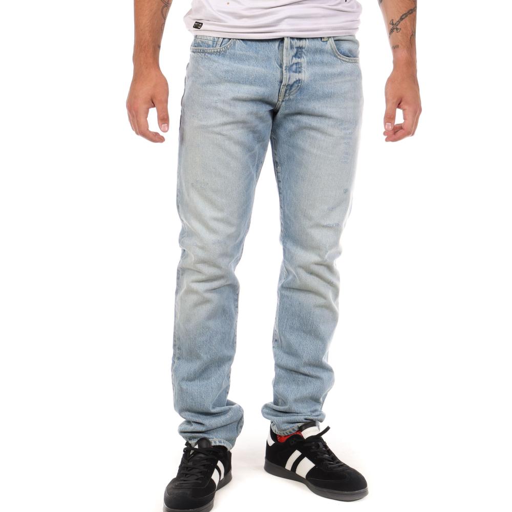 Jean Slim Bleu Clair Homme Scotch & Soda 135128 pas cher