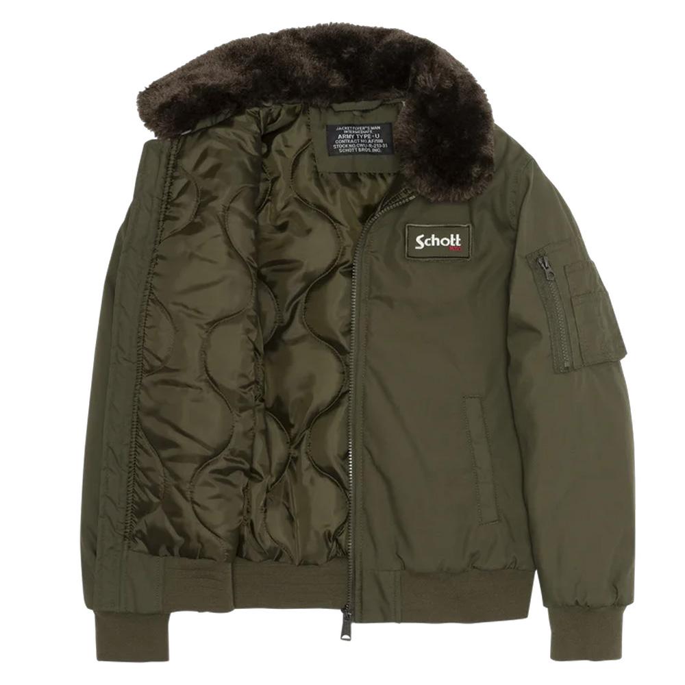 Blouson Kaki Homme Schott AIRTOP vue 2