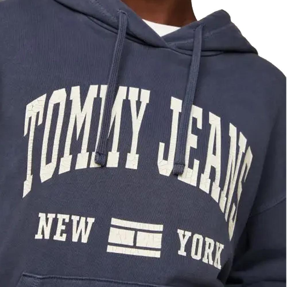 Sweat Marine Femme Tommy Hilfiger Washed vue 2