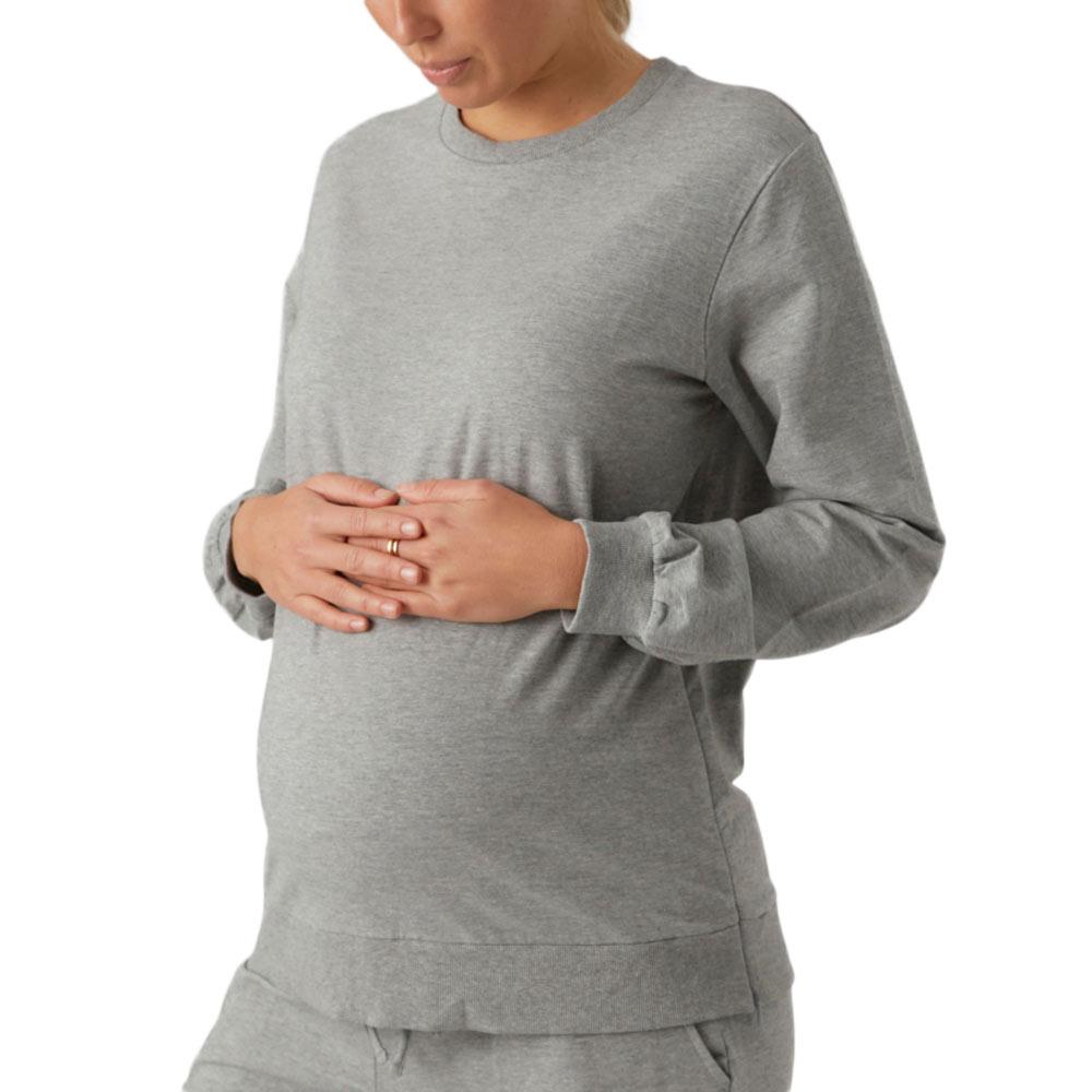 Sweat de Grossesse Gris Femme Mamalicious 20018951 pas cher