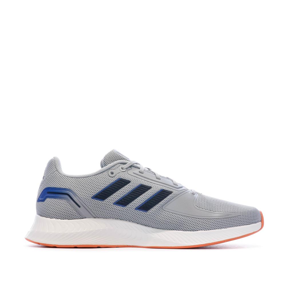 Chaussures de running Gris/Bleu Homme Adidas Runfalcon 2.0 vue 2