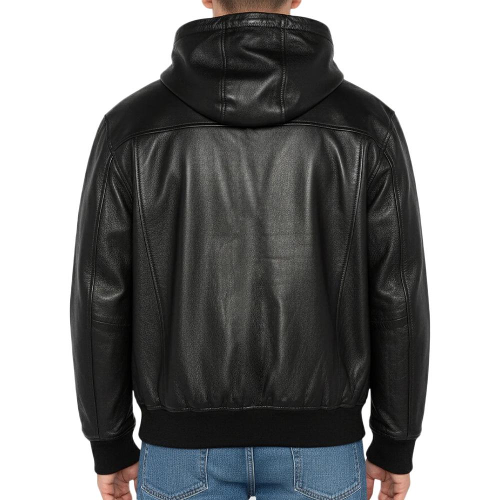 Blousons Noir Homme Schott Cuir LCHOOD vue 3