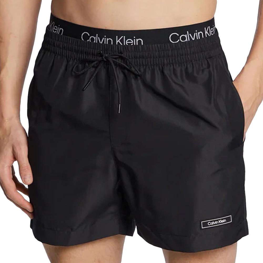 Short de bain Noir Homme Calvin Klein KM0KM00815 pas cher