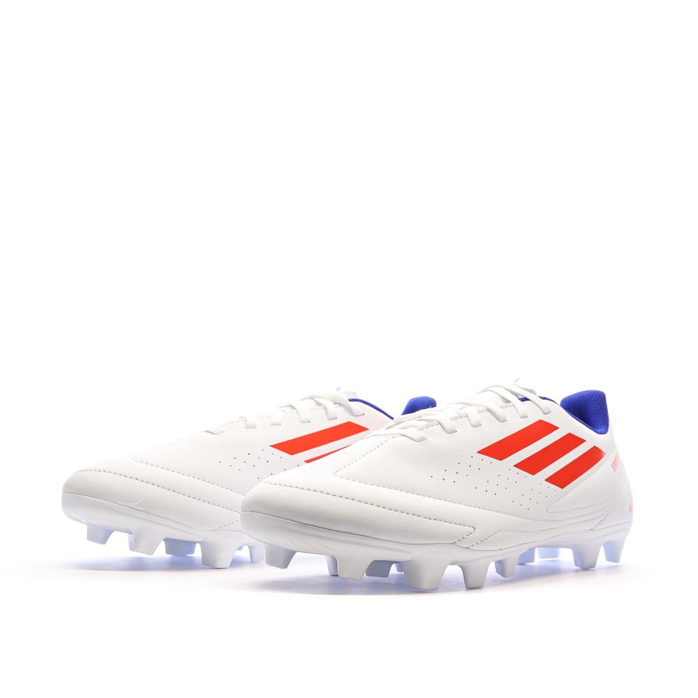 Chaussures de Foot Blanches Homme Adidas Deportivo III FxG vue 6