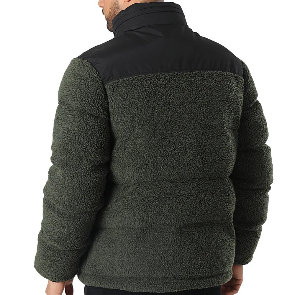 Doudoune Kaki Homme Schott Utah Sherpa vue 2