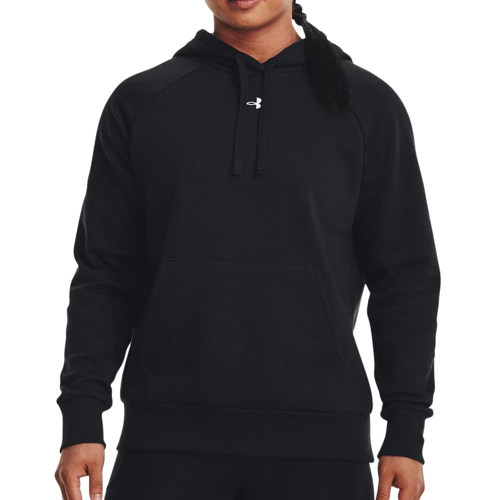 Sweat à Capuche Noir Femme Under Armour Rival Fleece 1379500 pas cher