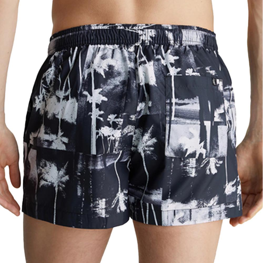 Short de bain Noir Homme Calvin Klein Jeans Drawstring KM0KM00968 vue 2