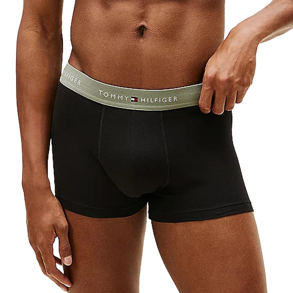 X3 Boxers Noir Homme Tommy Hilfiger Trunk UM0UM02763 pas cher