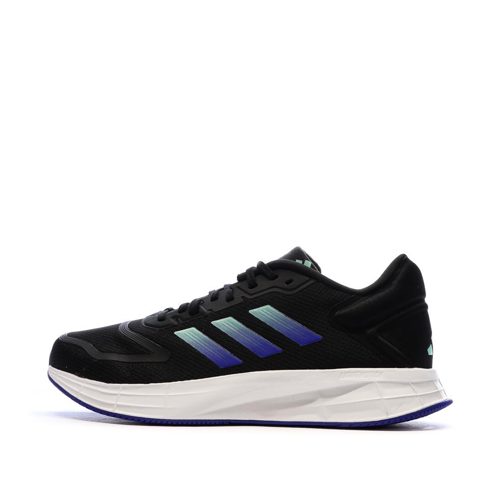Chaussures de Running Noir/Bleu Homme Adidas Duramo 10 pas cher