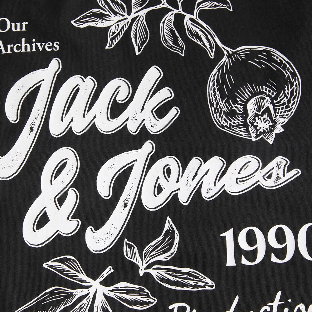 T-Shirt Noir Homme Jack & Jones Arri vue 3