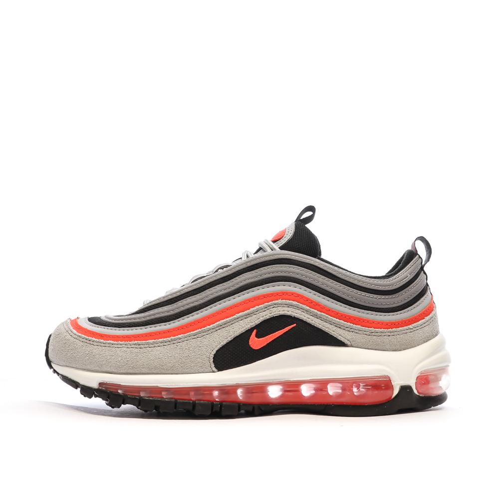 Baskets Noires/Rouges Garçon Nike Air Max 97 pas cher