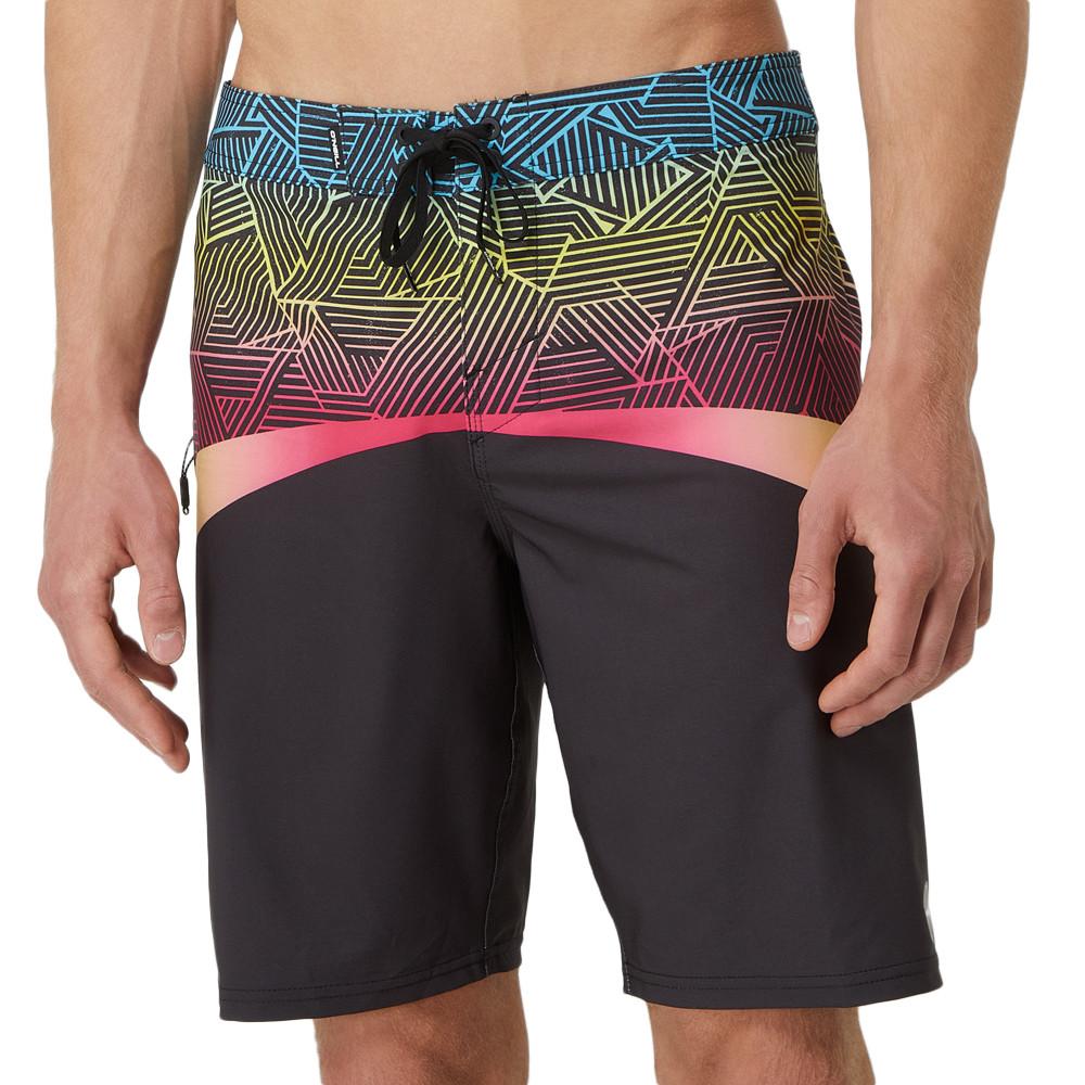 Short de bain Noir/Rouge Homme O'Neill Hyperfreak pas cher