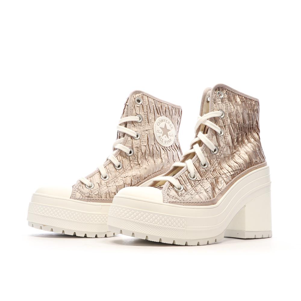 Baskets Roses Femme Converse Chuck 70 Luxe Heel vue 6