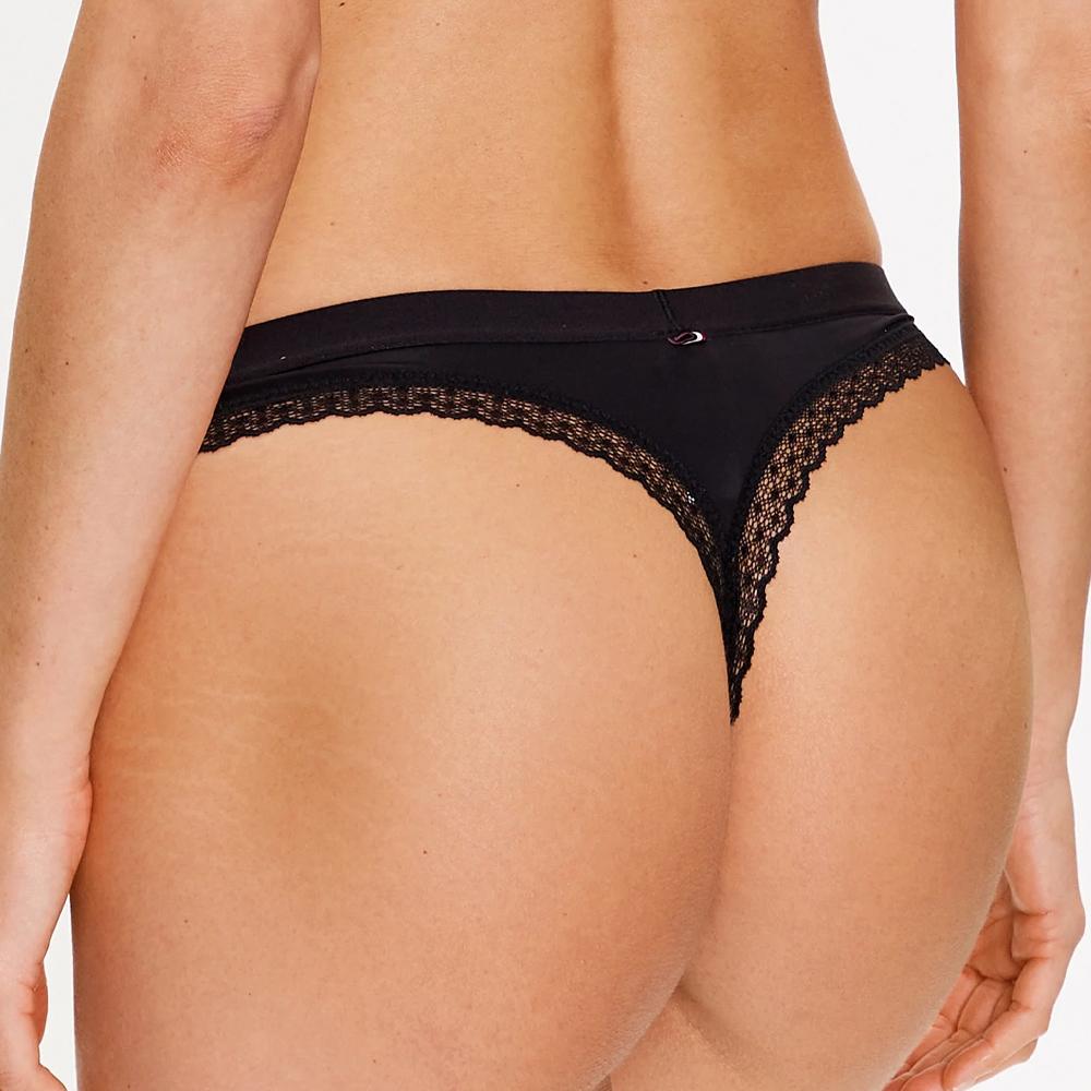 String Noir Femme Tommy Hilfiger UW0UW04184 vue 2