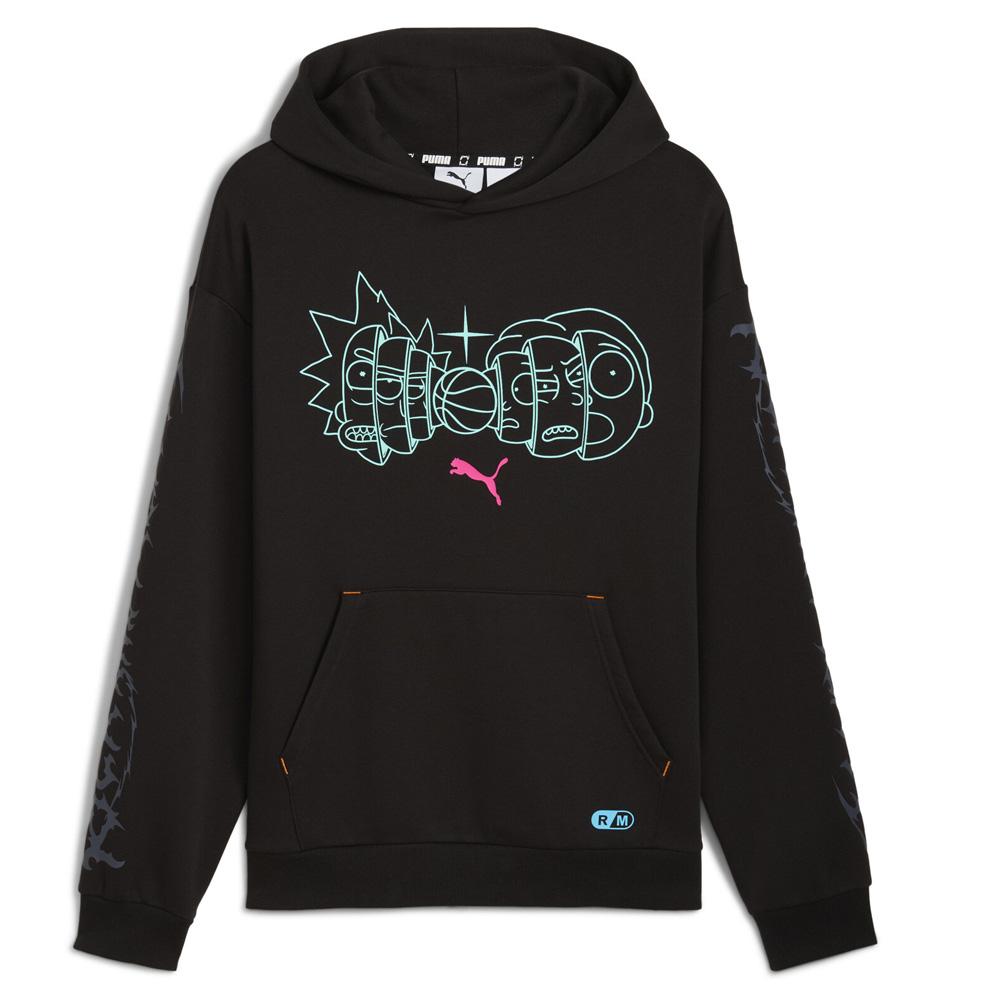 Sudadera negra para hombre Puma Hoops X Rick y Morty barato