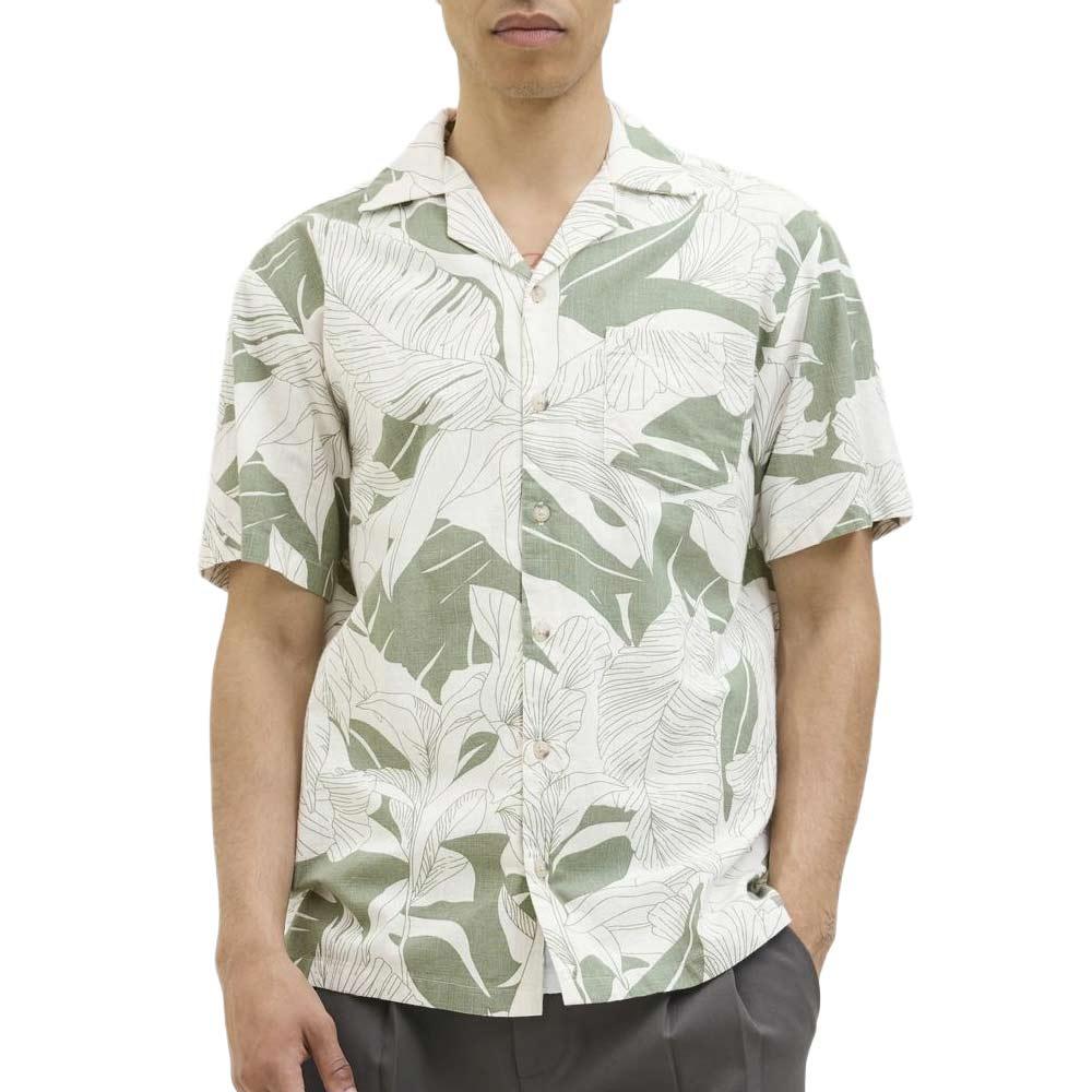 Chemise Verte/Beige Homme Jack & Jones Blubahamas pas cher
