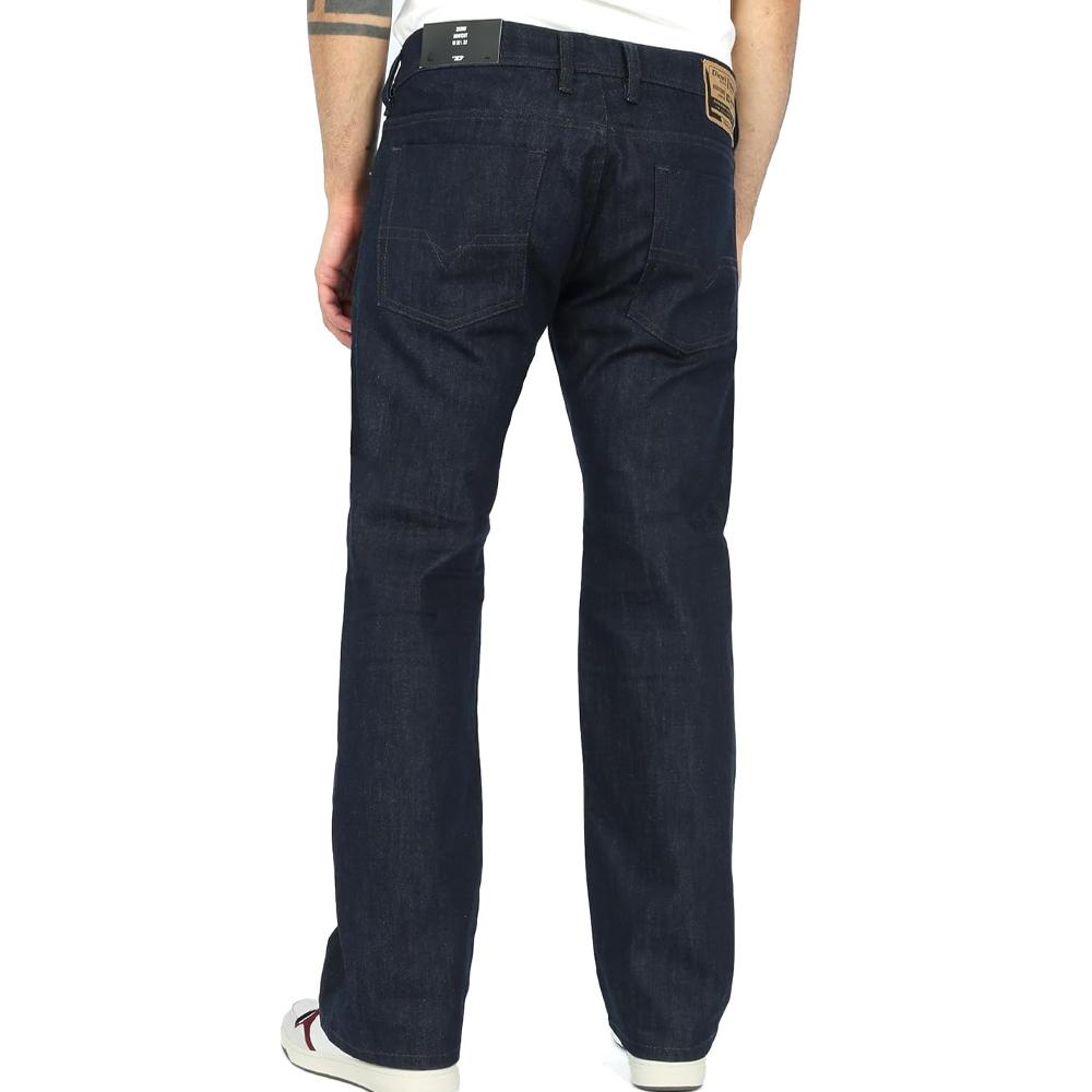 Jean Droit Bleu Foncé Homme Diesel Zatiny vue 2