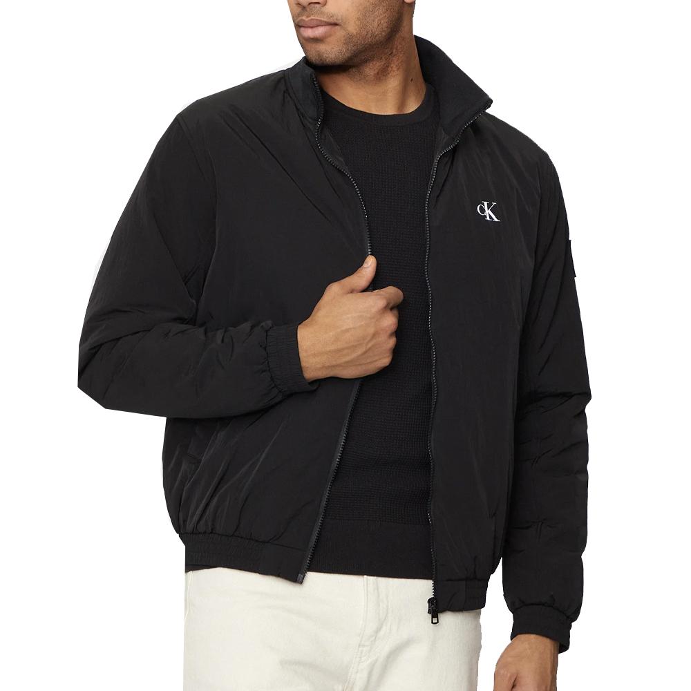 Blouson Noir Homme Calvin Klein Jeans Harrington pas cher