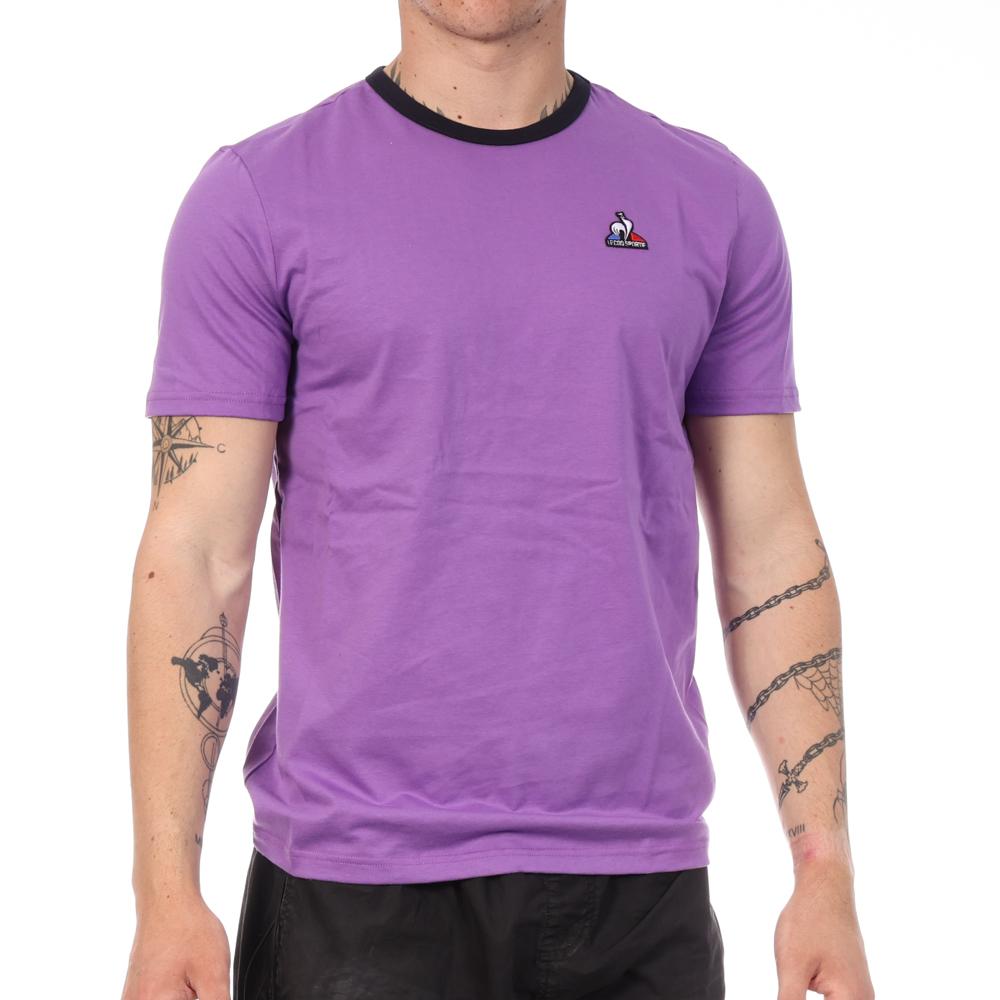 T-Shirt Violet Homme Le Coq Sportif Chive pas cher