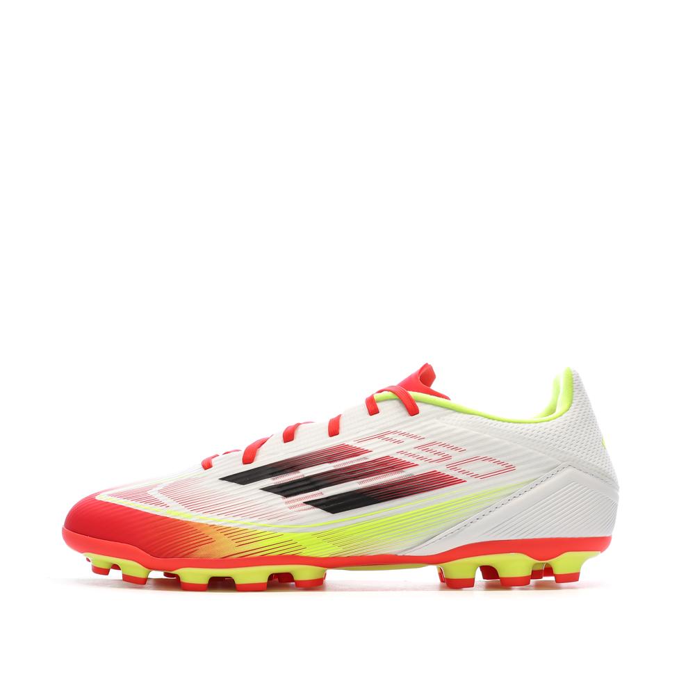 Chaussures de Foot Blanc/Rouge Adidas F50 League 2G/3G AG pas cher