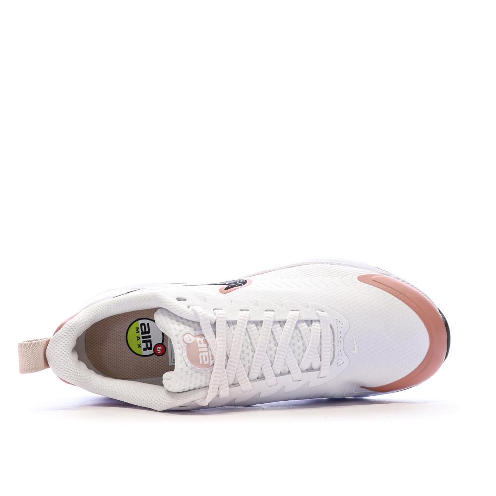 Baskets Blanches/Roses Femme Nike Air Max Nuaxis vue 4