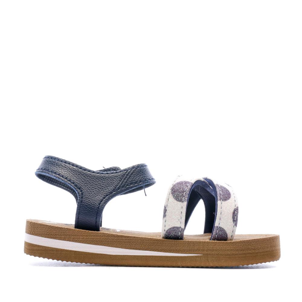 Sandales Marine à pois Fille Beppi vue 2