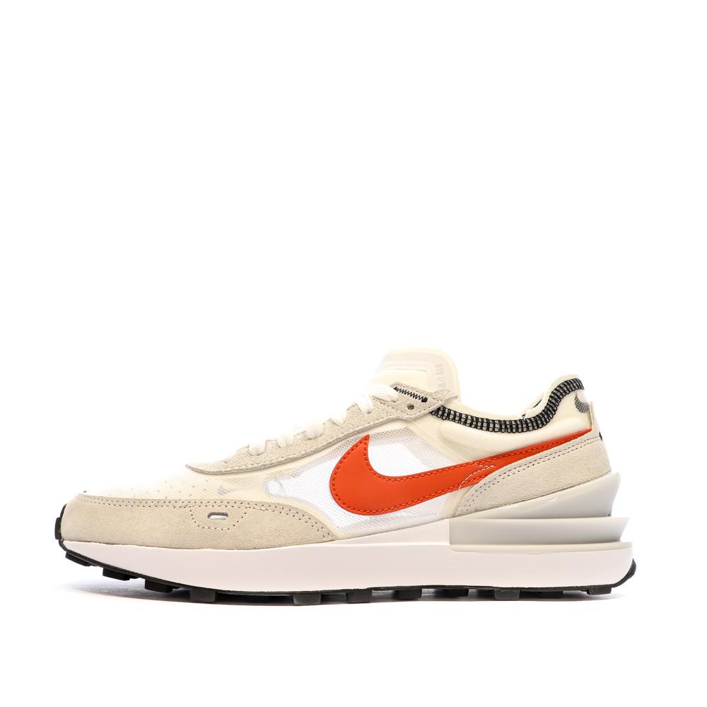 Baskets Beige/Orange Homme Nike Waffle One pas cher