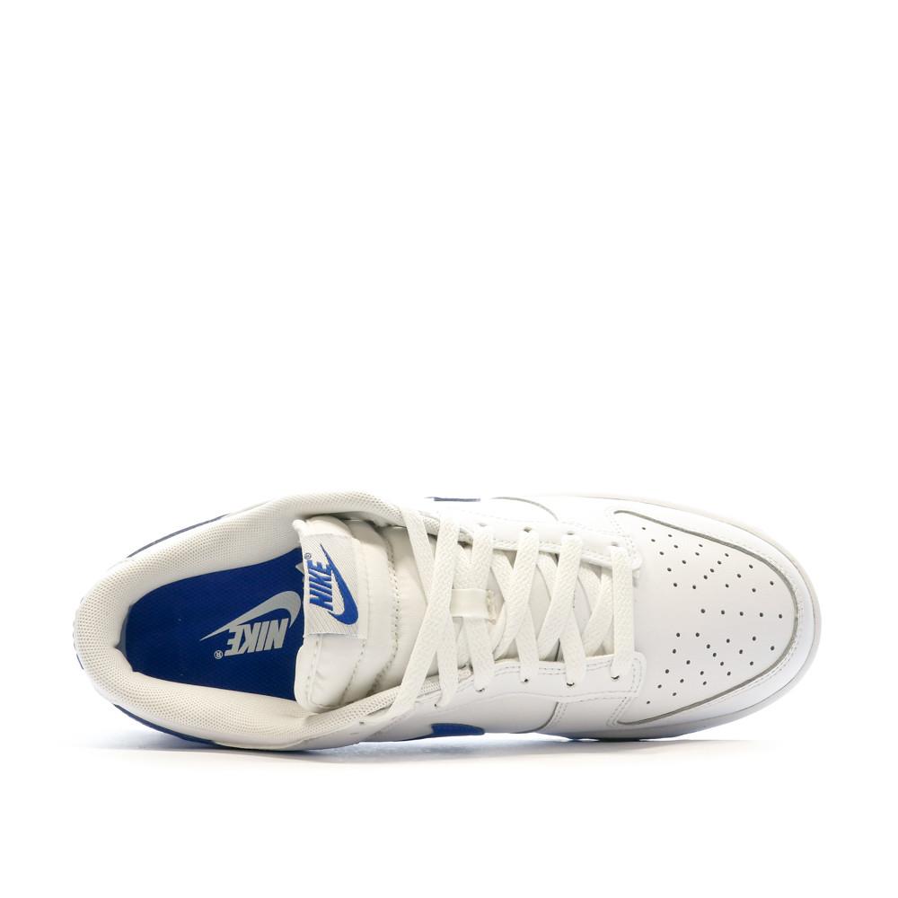 Baskets Blanc/Bleu Homme Nike Dunk Low Retro vue 4