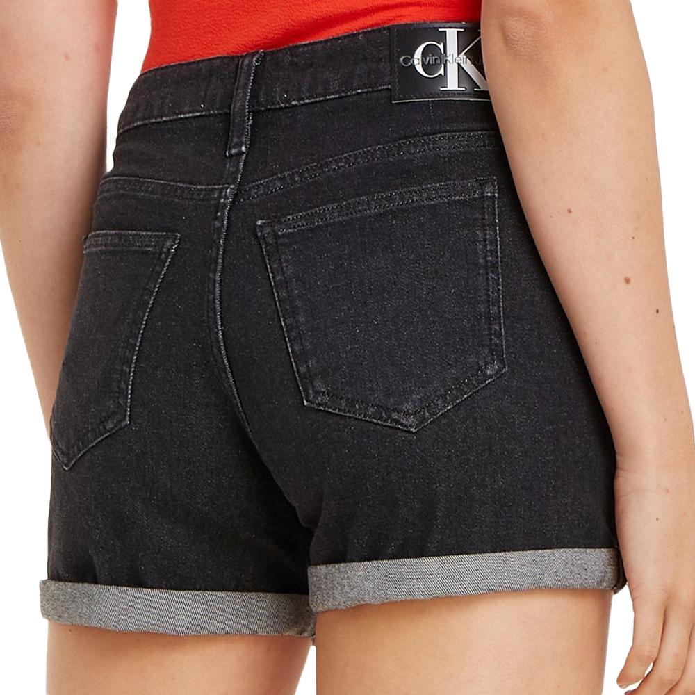 Short en jean Noir Femme Calvin Klein Jeans J20J222808-D-K vue 2