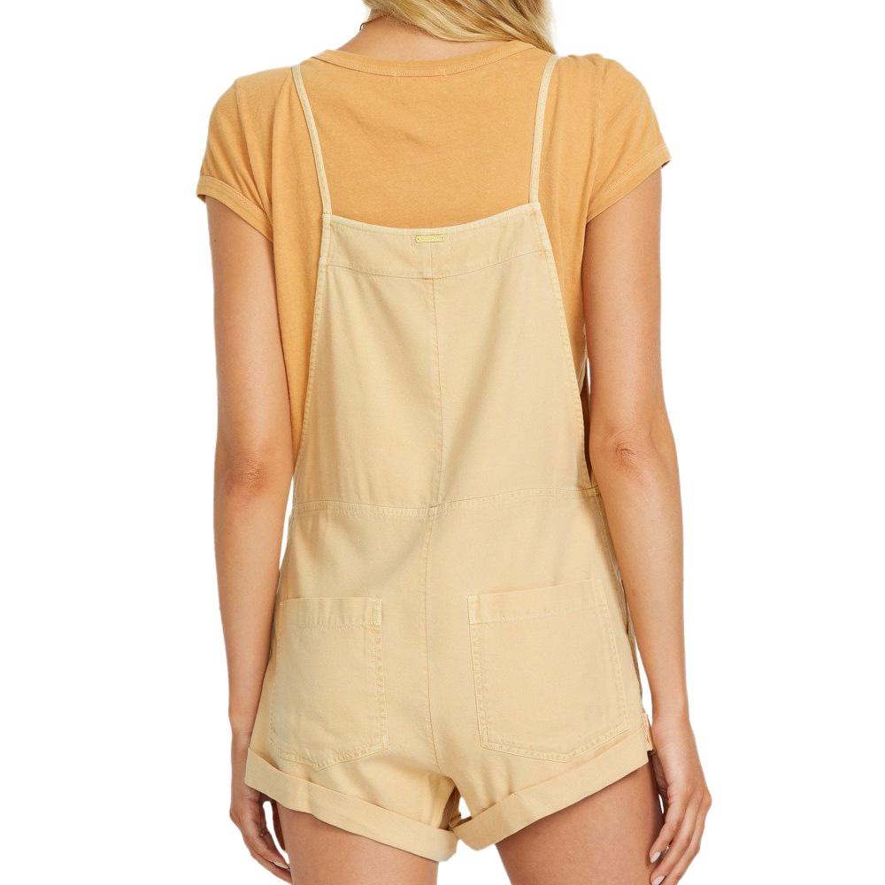 Combishort Beige Femme Billabong Wild Pursuit Overall vue 2