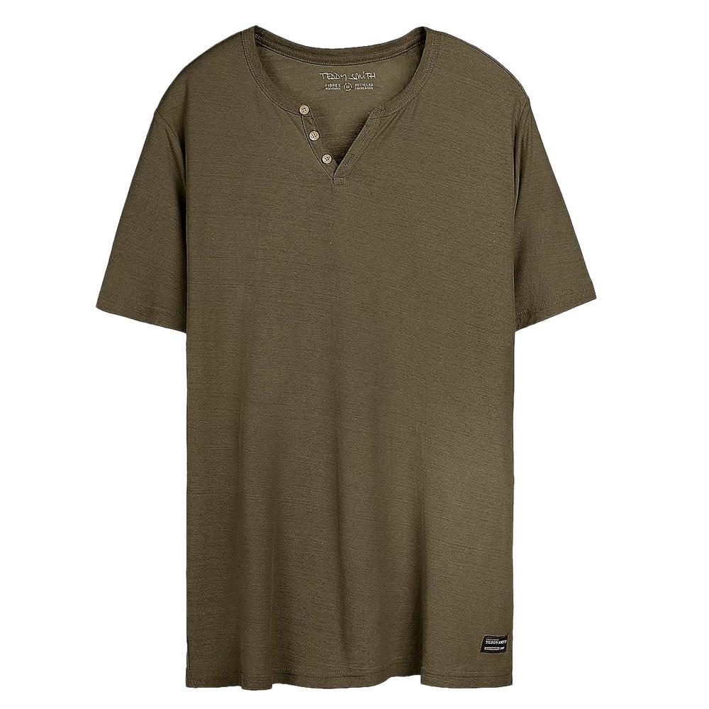 Camiseta Teddy Smith Gabriel caqui para hombre barato
