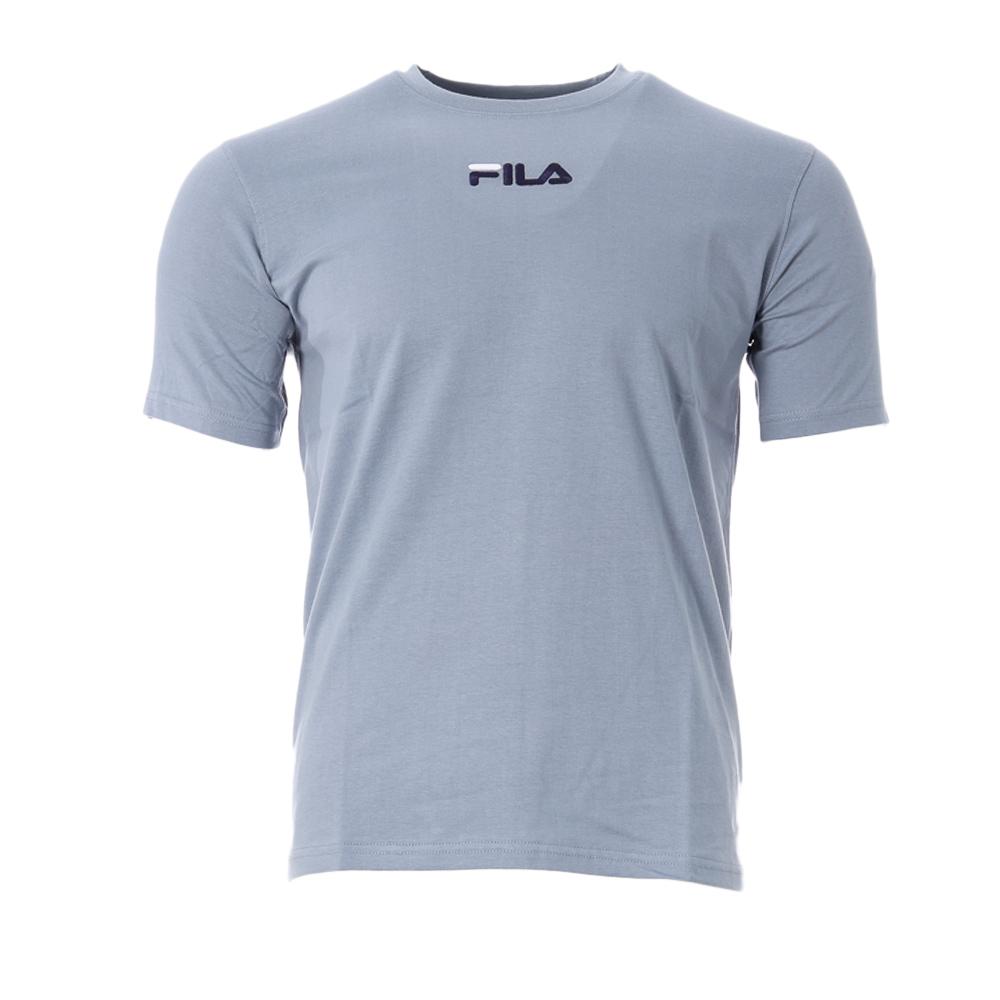 T-shirt Bleu Clair Homme Fila Embroidere pas cher