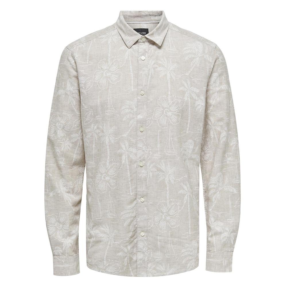 Chemise Grise Homme Only & Sons Caiden pas cher