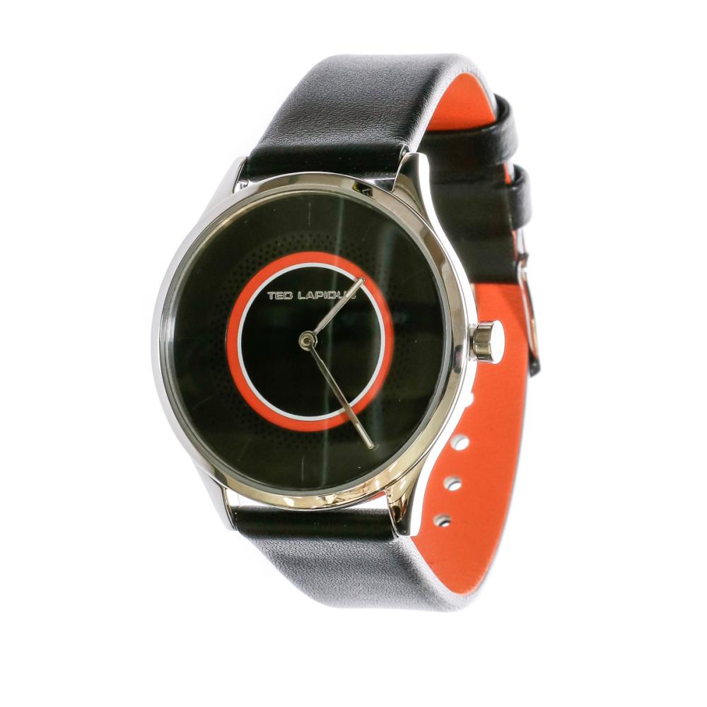 Montre Analogique Noir/Orange Femme Ted Lapidus pas cher