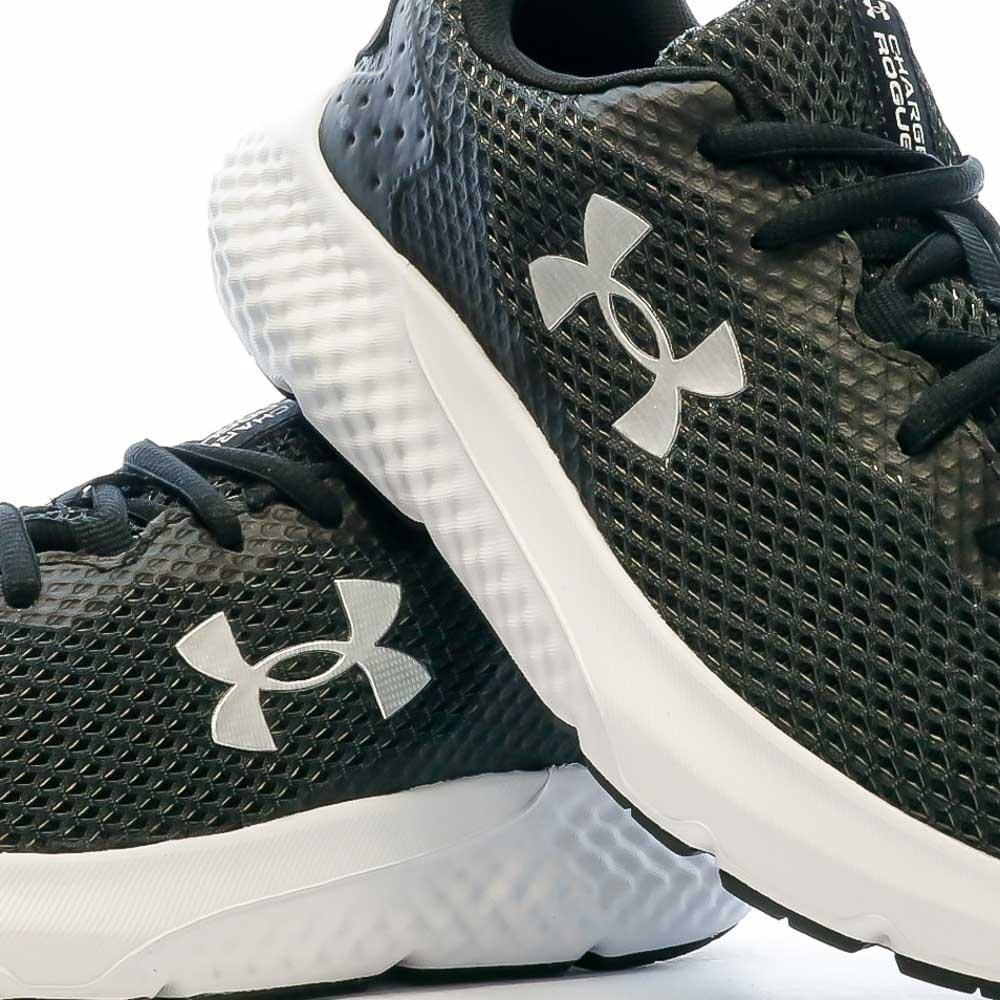 Chaussures de Running Noires/Blanches Femme Under Armour Charged Rogue vue 7