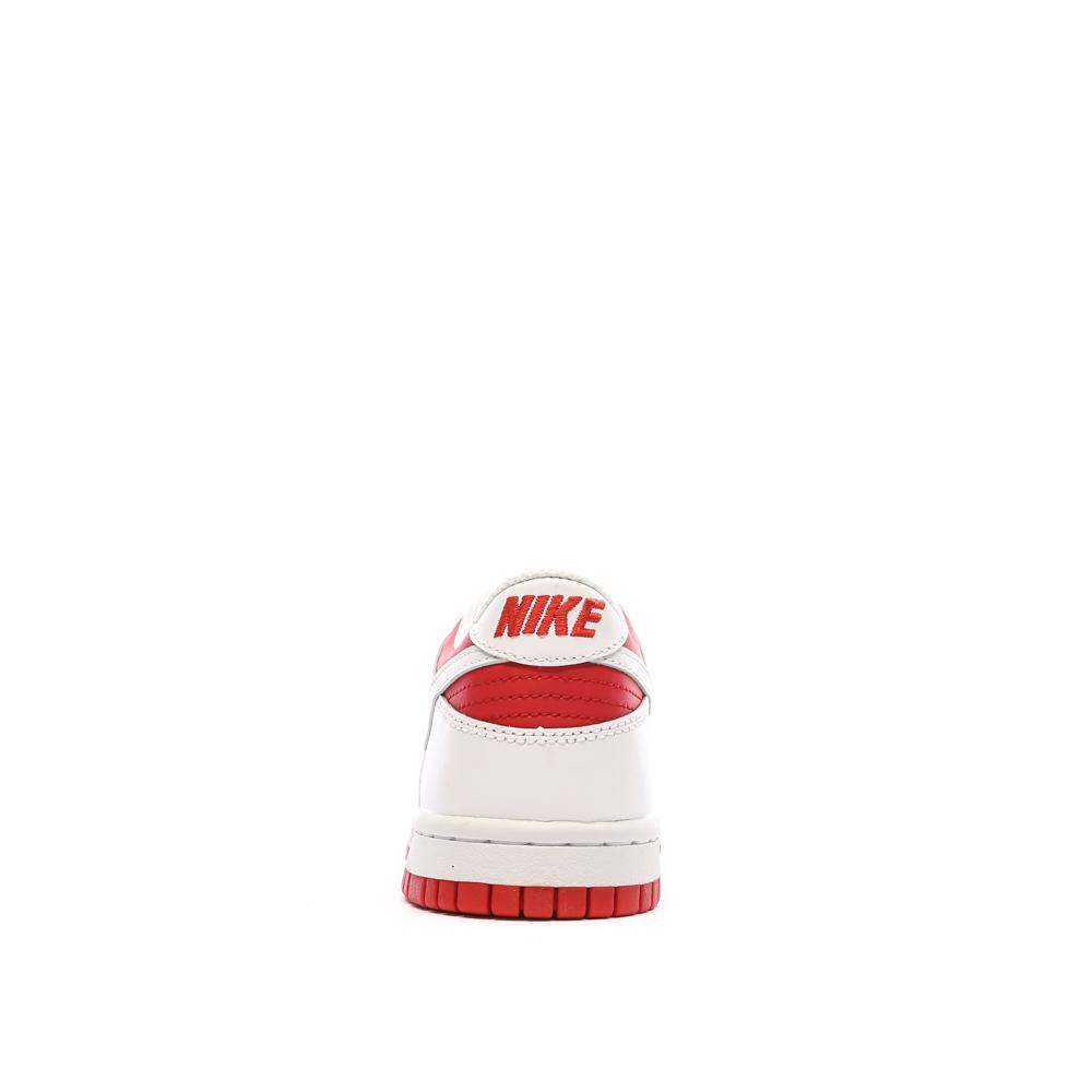 Baskets Blanches/Rouges Garçon Nike Dunk Low vue 3