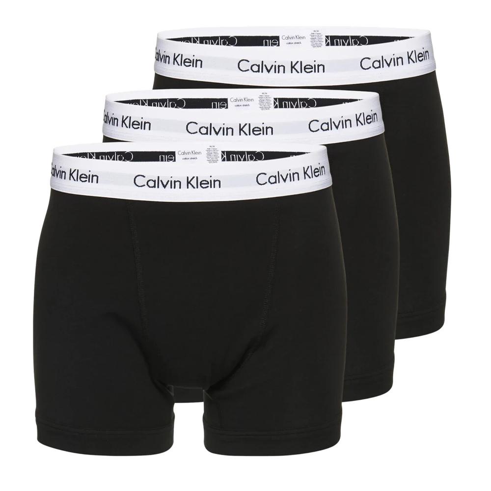 X3 Boxers Noir/Blanc Homme Calvin Klein Jeans Trunk 3p pas cher