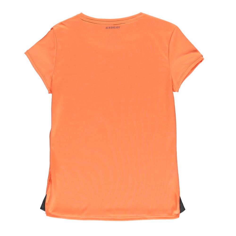 Maillot de sport Orange Fille Adidas Club vue 2