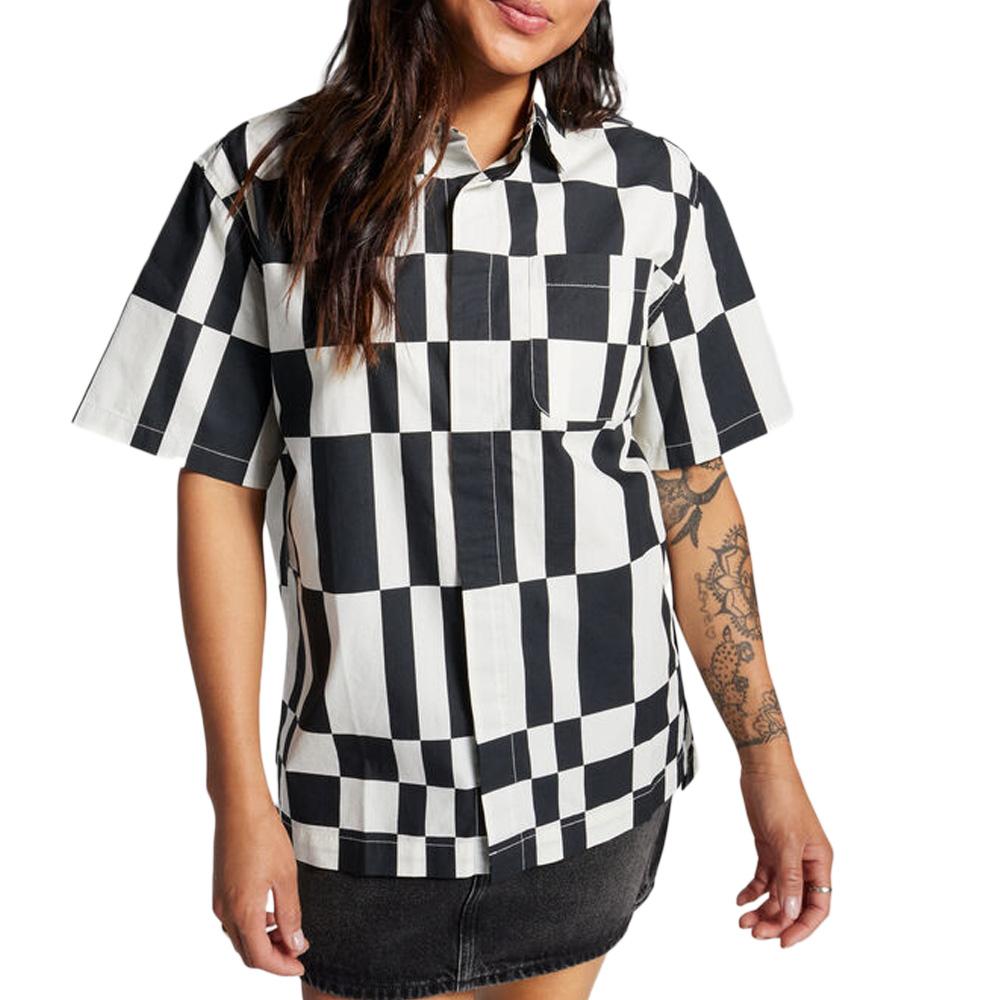 Chemise Noire/Blanche Femme Converse Festival pas cher