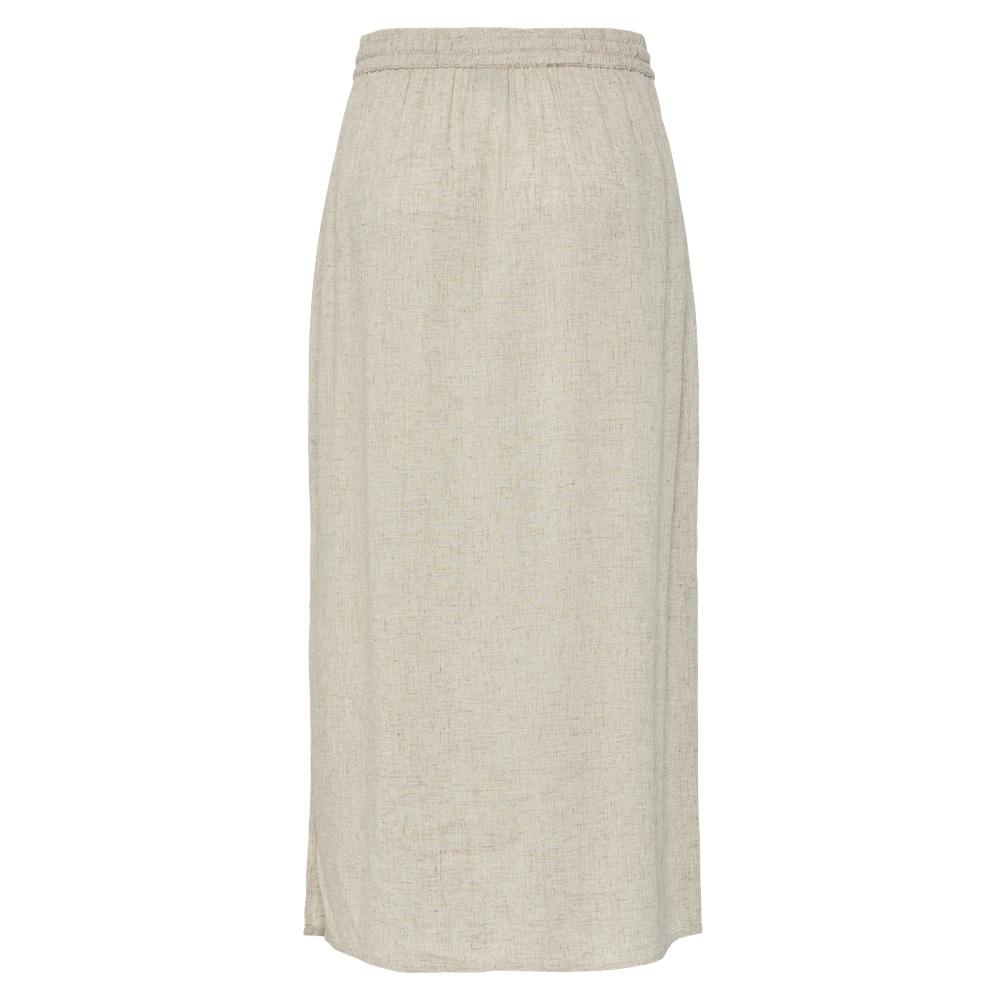 Jupe Beige Femme Pieces Pia vue 2