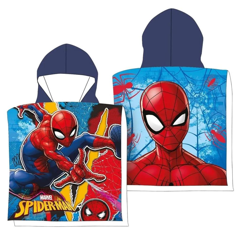 Poncho Bleu/Jaune Sport Zone Spiderman pas cher
