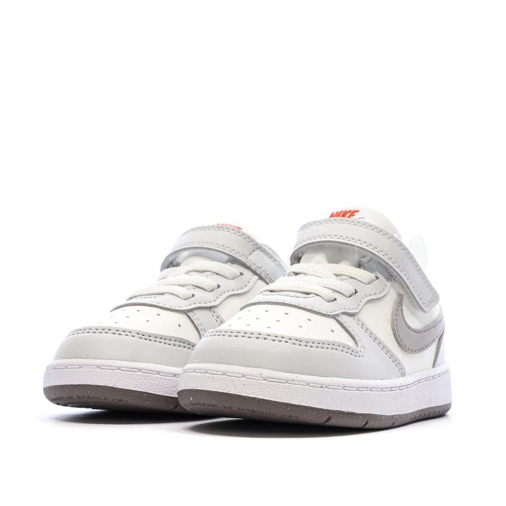 Baskets Grise Enfant Nike Court Borough Low Recraf vue 6