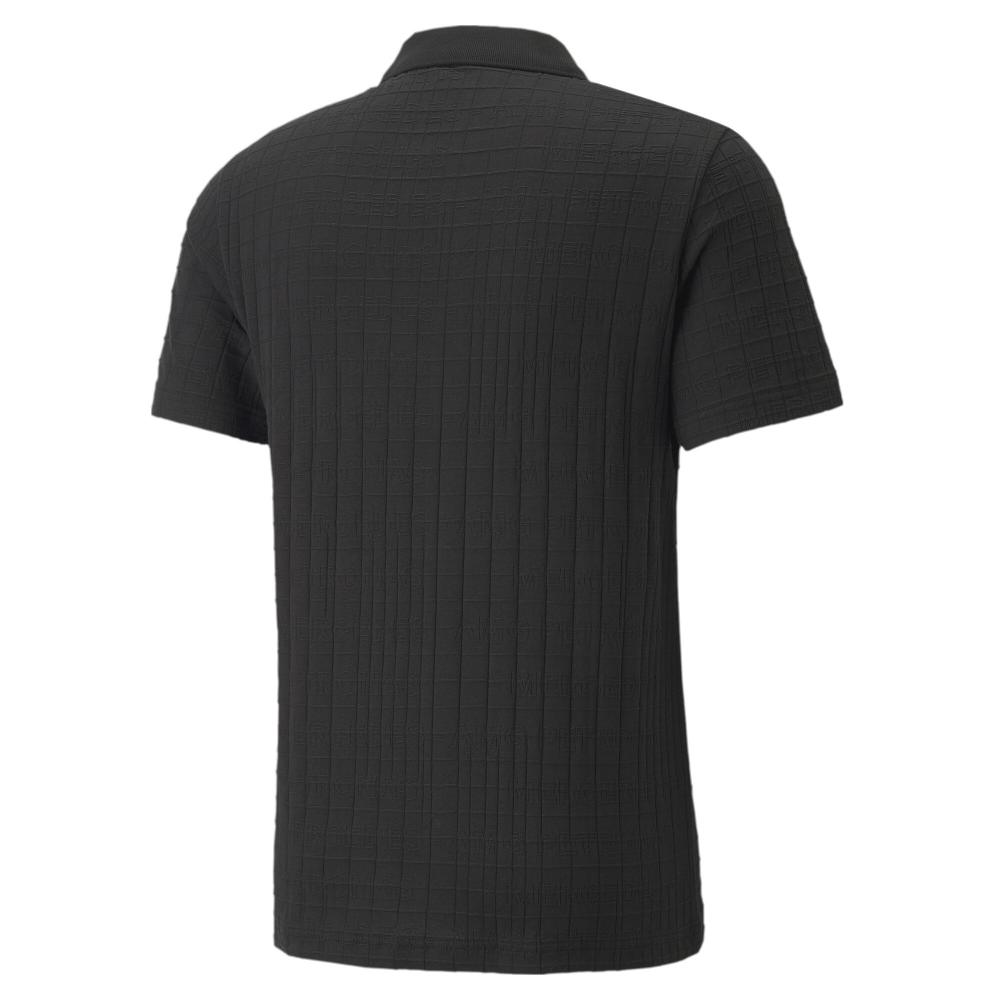 Polo Noir Homme Puma Mercedes Fd Mapf1 vue 2