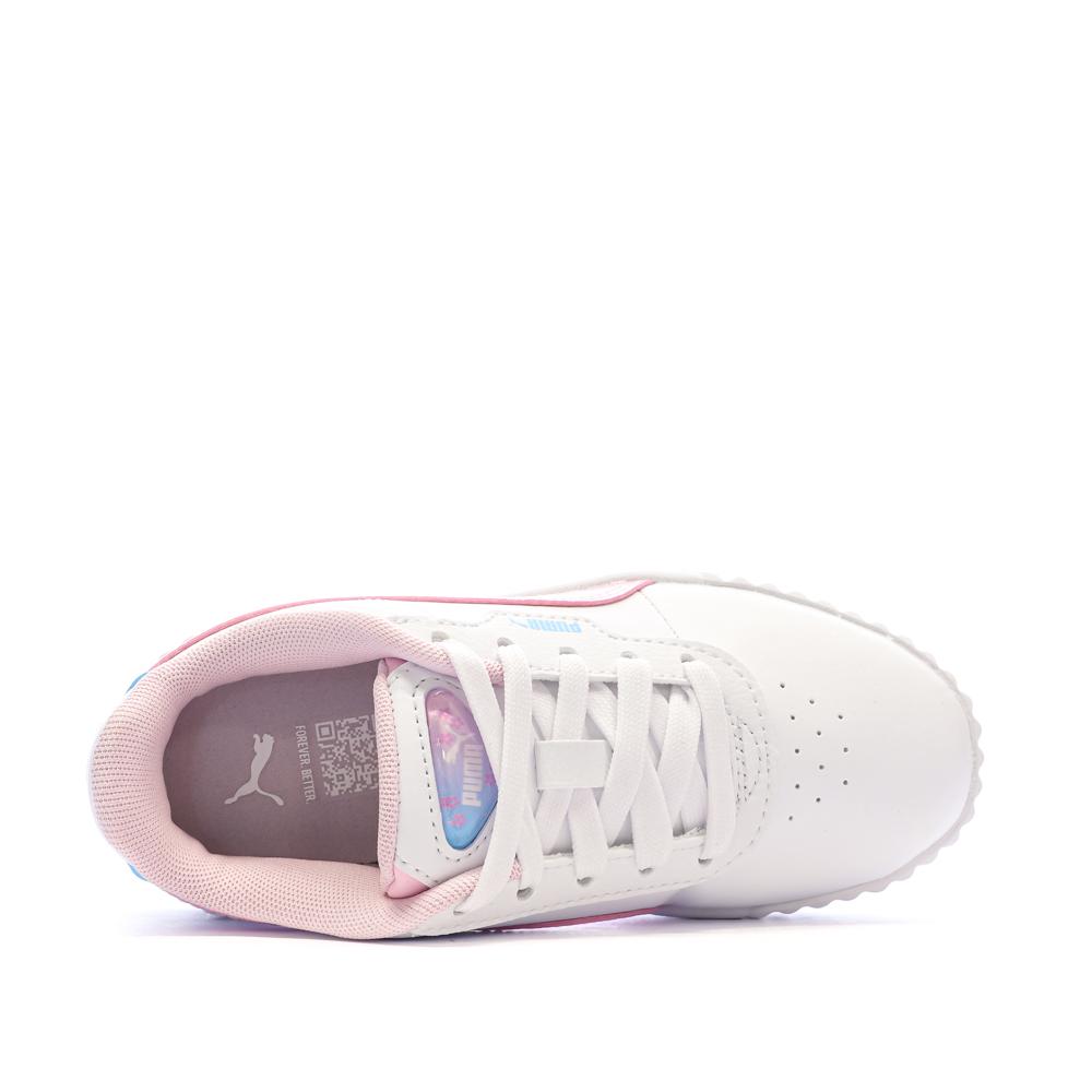 Zapatillas blancas/rosas para niña Puma Carina 3.0 Jellyy ver 4