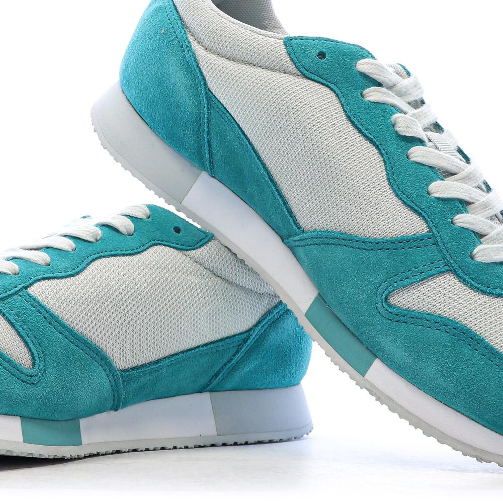 Baskets Blanches/Turquoises Femme Le Coq Sportif Alpha vue 7
