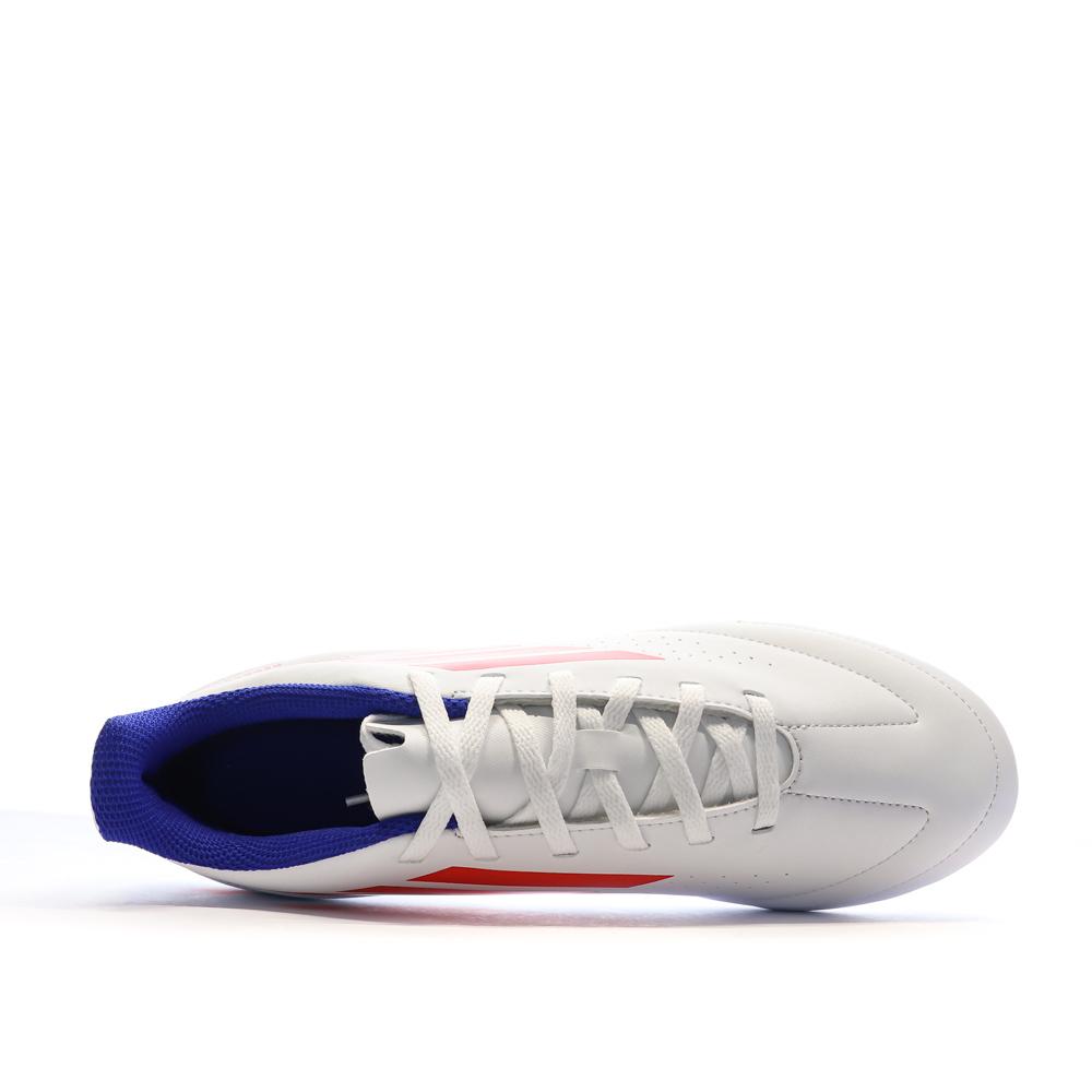Chaussures de Foot Blanches Homme Adidas Deportivo III FxG vue 4