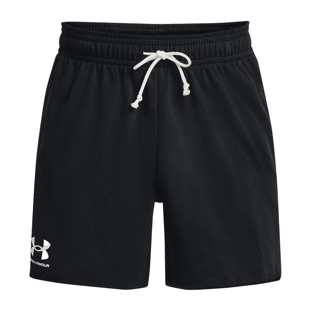 Short Noir Homme Under Armour Rival Terry 6 pas cher