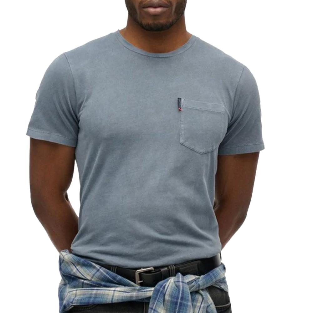 Superdry Classic Essential Men’s Blue/Grey T-shirt affordable