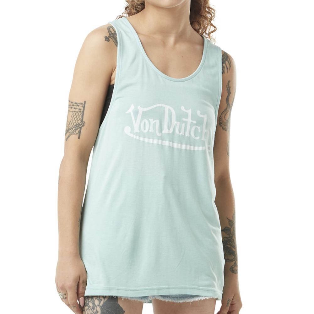 Débardeur Bleu Femme Von Dutch Basic pas cher